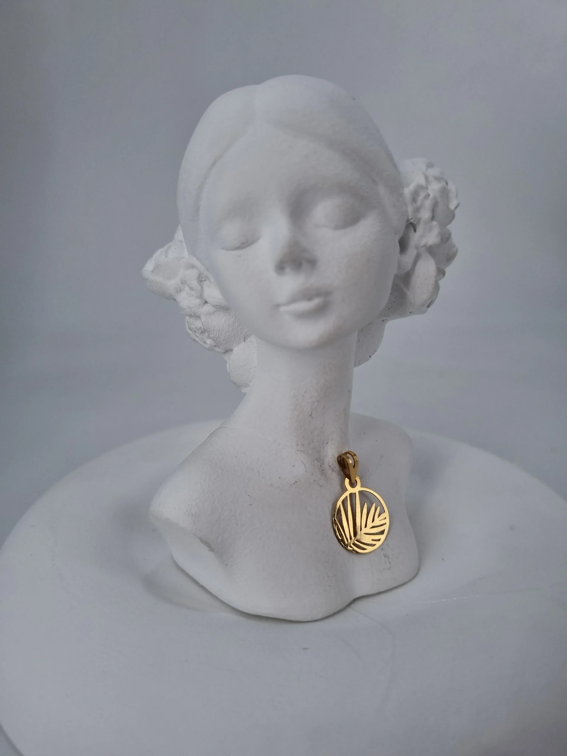 آویز طلای برگ نخل