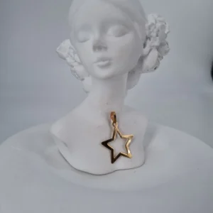 آویز طلای ستاره تو خالی