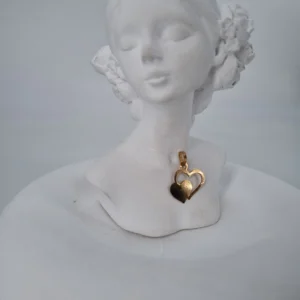 آویز طلای دو قلب