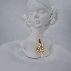 آویز طلای پروانه بال بسته