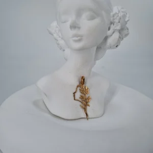 آویز نیمرخ و گل