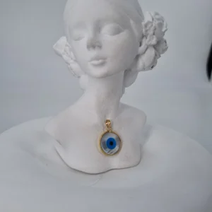 آویز طلای چشم‌نظر صدفی