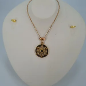 گردنبند طلای طرح خورشید