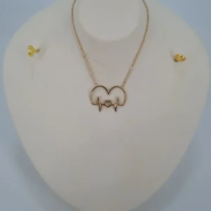 گردنبند طلای ضربان و قلب