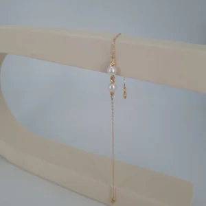 دستبند طلای دو مروارید