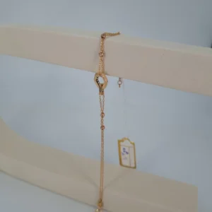 دستبند طلای شش ضلعی و گوی