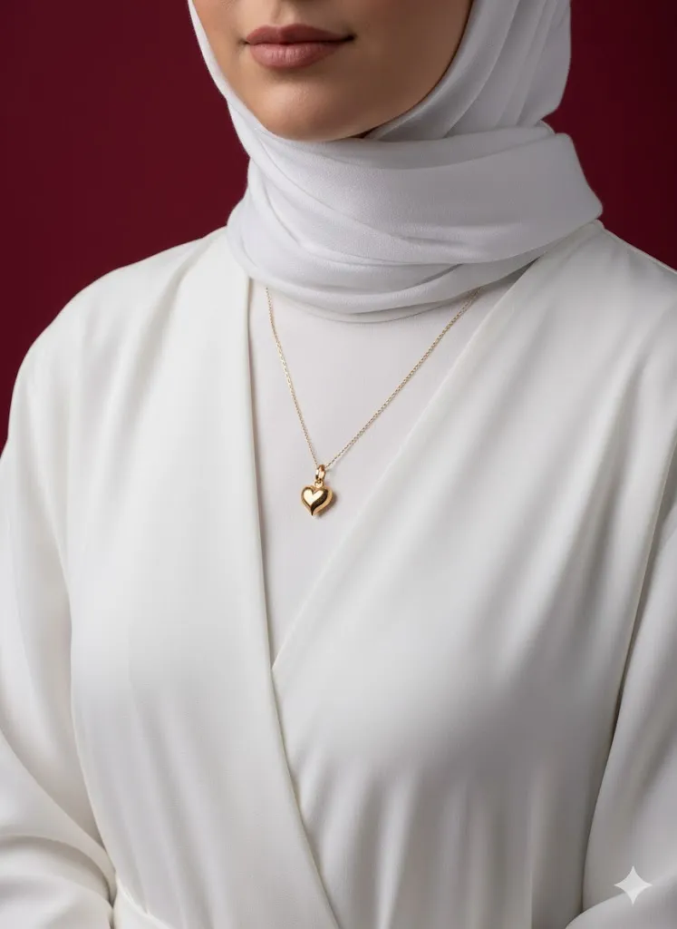 آویز طلای قلب - Image 2