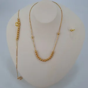 گردنبند طلای مروارید پیوسته