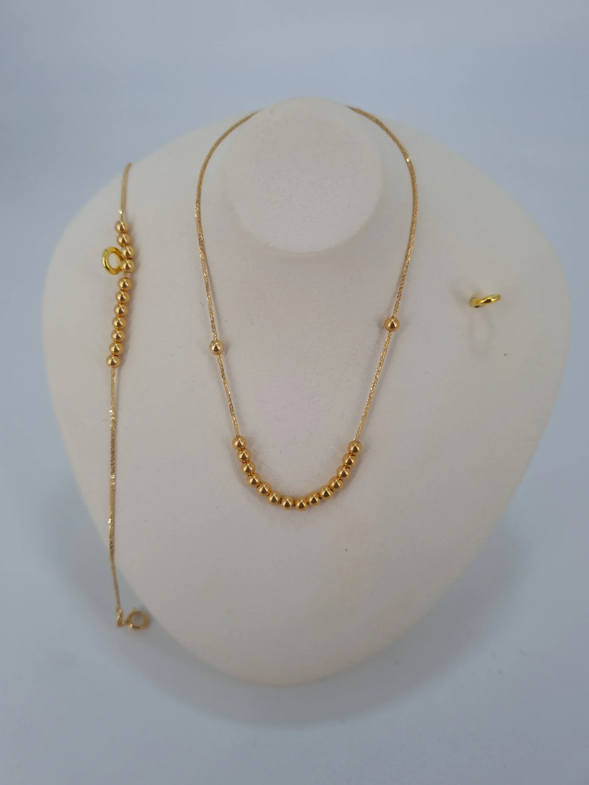 گردنبند طلای مروارید پیوسته